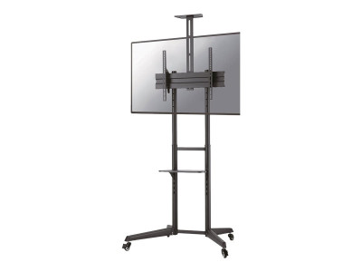 Neomounts : MOBILE FLOOR STAND INCL. AV- et CAM SHELF (HEIGHT ADJUSTABLE