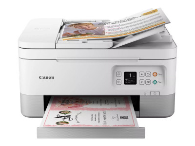 Canon : PIXMA TS7451A WHITE INK A4 MFP 3IN1 / 3.7 CM OLED / ADF