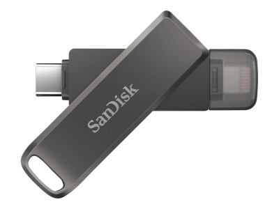 Western Digital : IXPAND FLASH drive LUXE 64GB TYPE-C + LIGHTNING CONNECTORS FO