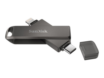 Western Digital : IXPAND FLASH drive LUXE 64GB TYPE-C + LIGHTNING CONNECTORS FO