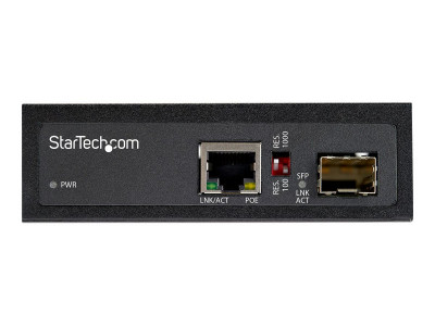 Startech : 60 WATT POE+ FIBER TO ETHERNET MEDIA CONVERTER