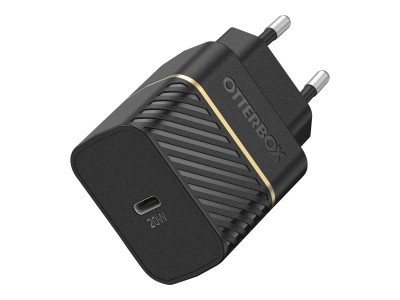 OtterBOX : OTTERBOX EU WALL CHARGER 20W BLACK PROpack 1XUSB-C-20W USB-PD