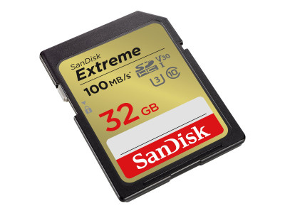 Western Digital : EXTREME 32GB memory card UP TO 100MB/S UHS-I CLASS 10 U3 V30