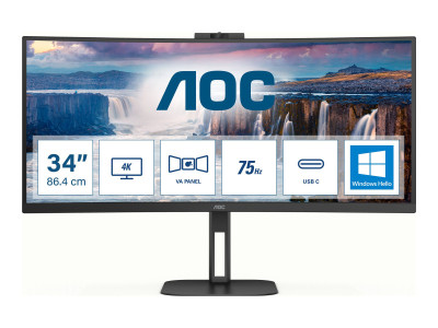 AOC : 34IN 21:9 3440X1440 VA 20M:1 178/178 USB-C/ 4XUSB 3.2