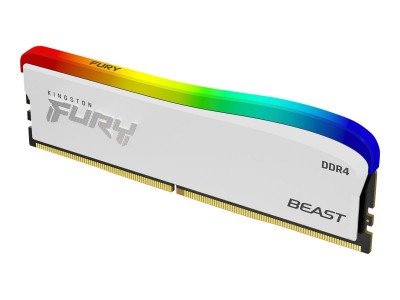 Kingston : 32GB DDR4-3600MT/S CL18 DIMM (kit OF 2)FUR BEAST WHITE RGB SE