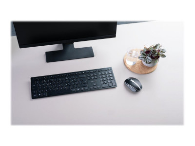 Cherry : KW 9100 SLIM fr KEYBOARD WIRELESS BLACK FRANCE