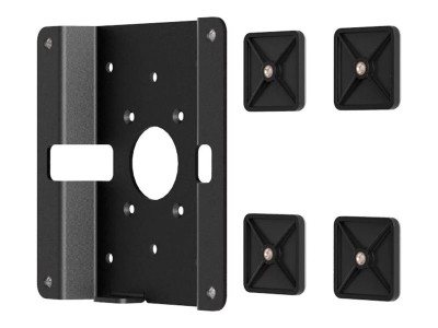 compulocks : GLASS MOUNT BRACKET avec SECURITY SLOT BLACK