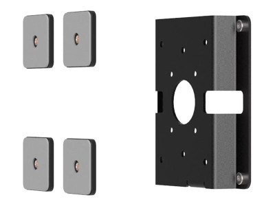 compulocks : GLASS MOUNT BRACKET avec SECURITY SLOT BLACK