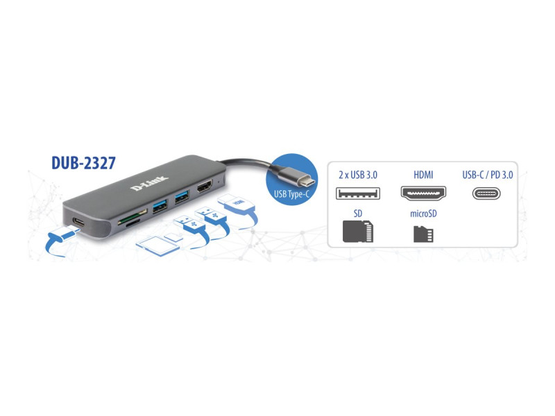 D-Link DUB-M420 - station d'accueil - USB-C / Thunderbolt 3 - HDMI -  DUB-M420