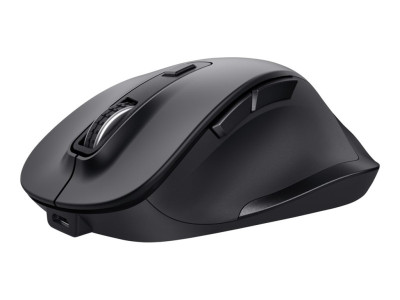 Trust : FYDA RECHARGEABLE ECO WIRELESS MOUSE - BLACK