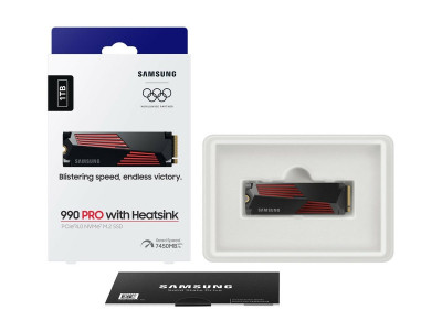 Samsung : 1TB SSD PCIE 4.0 X 4 NVME + HEATSINK M.2 2280