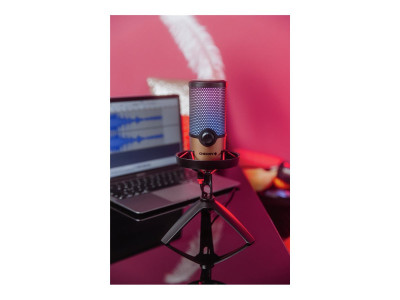 Cherry : CHERRY UM 9.0 PRO RGB USB MIC pour STREAMING/OFFICE BLACK/KUPFE