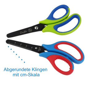 Läufer Ciseaux de bricolage ergonomiques, L: 130mm,vert/bleu