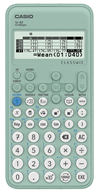Calculatrice Casio FX-92 Collège
