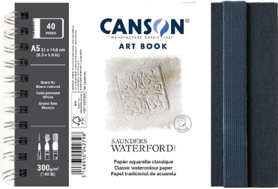 CANSON Carnet de dessin ART BOOK Saunders Waterford, A5