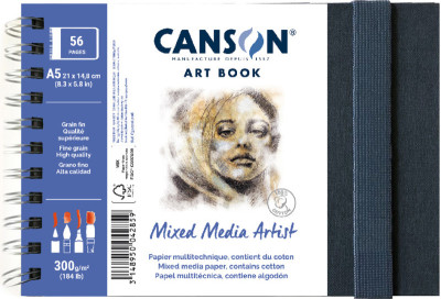 CANSON Carnet de croquis ART BOOK Mixed Média Artist, A5