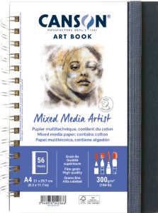 CANSON Carnet de croquis ART BOOK Mixed Média Artist, A5