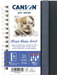 CANSON Carnet de croquis ART BOOK Mixed Média Artist, A5