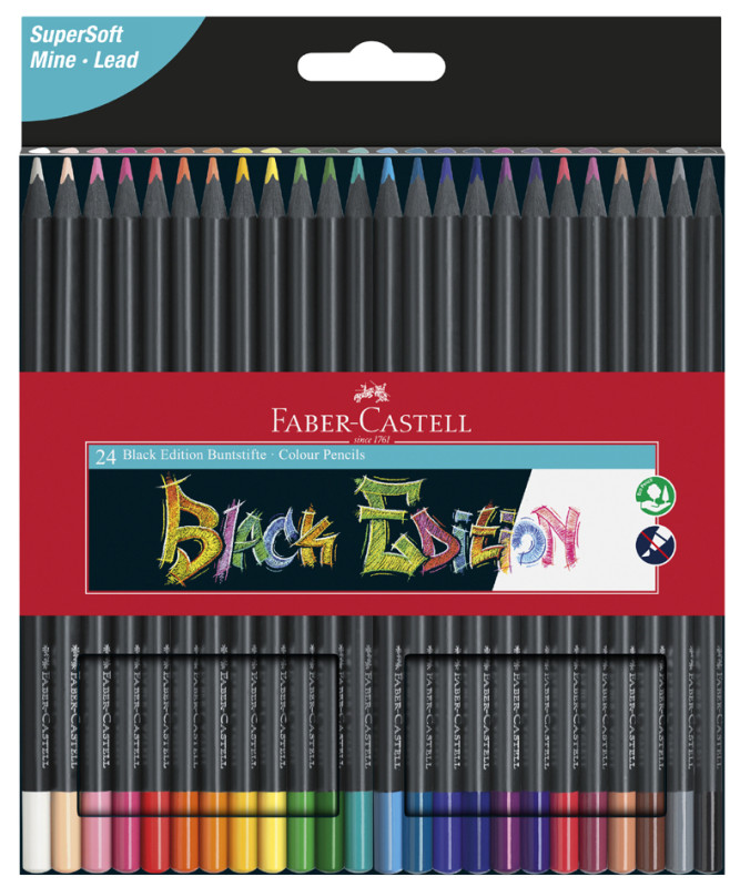 FABER-CASTELL Crayon de couleur SPARKLE PASTEL, étui de 12 sur
