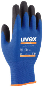 uvex Gants de travail athletic lite, bleu/anthracite, T. 6