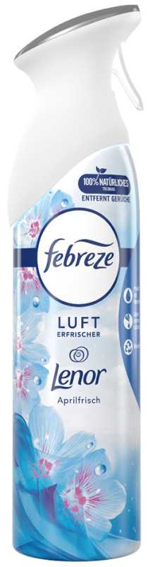 febreze Spray désodorisant Lenor Fraîcheur d'avril, 300 ml