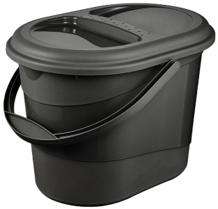 keeeper Seau à déchets bio elsa, 13 litres, eco-grey