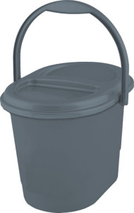 keeeper Seau à déchets bio elsa, 13 litres, eco-grey