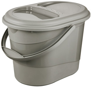 keeeper Seau à déchets bio elsa, 13 litres, eco-grey