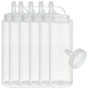 APS Bouteille verseuse souple, 490 ml, set de 6, transparent