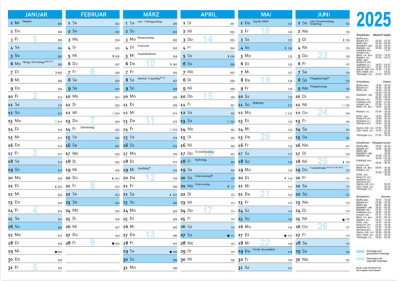 RNK Verlag Tafelkalender 2023, DIN A5 quer, 250 g/qm Karton