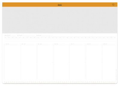 RHODIA Sous-main semainier non daté RHODIATIME, A3+