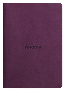 RHODIA Carnet piqûre textile RHODIARAMA, A5, ligné, orange