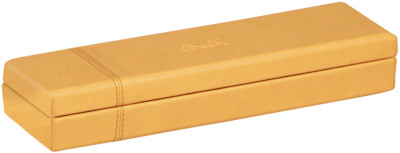 RHODIA Plumier, en simili cuir, titane