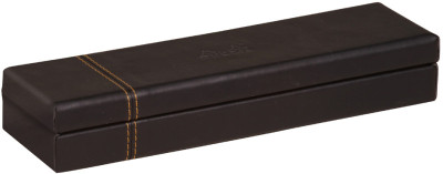 RHODIA Plumier, en simili cuir, titane