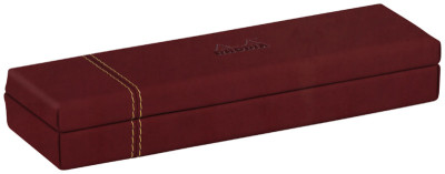 RHODIA Plumier, en simili cuir, titane