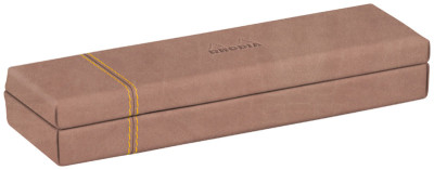 RHODIA Plumier, en simili cuir, lie de vin