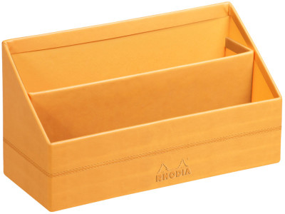 RHODIA Porte-courrier, en simili cuir, titane