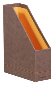 RHODIA Porte-revue, en simili cuir, A4, bronze