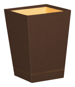 RHODIA Corbeille, en simili cuir, bronze