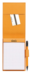 RHODIA Porte-bloc + bloc No. 12, 95 x 130 mm, ligné, anis