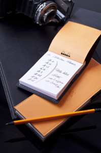 RHODIA Porte-bloc + bloc No. 12, 95 x 130 mm, quadrillé