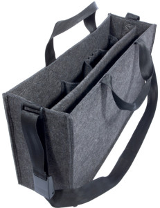 sigel Sac en feutre Business Desk Sharing Bag, taille M,gris