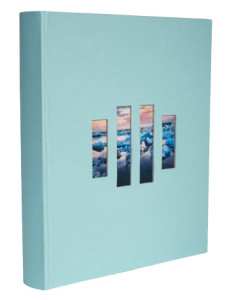 EXACOMPTA Album photos MILANO 290 x 320 mm, bleu turquoise