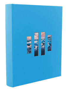 EXACOMPTA Album photos MILANO 290 x 320 mm, bleu turquoise