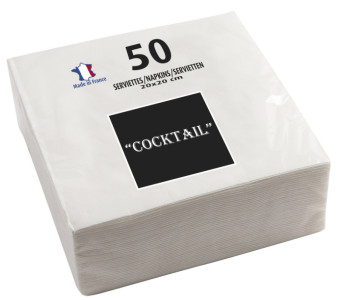 PROnappe Serviette cocktail, 200 x 200 mm, vert sapin