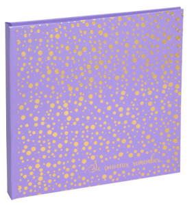 EXACOMPTA Album photos Plum, 250 x 250 mm, violet/doré