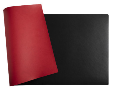 EXACOMPTA Sous-mains, 400 x 800 mm, noir / rouge