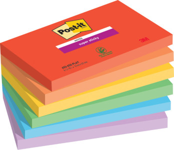 Post-it Bloc-note adhésif Super Sticky Notes, 76 x 76 mm