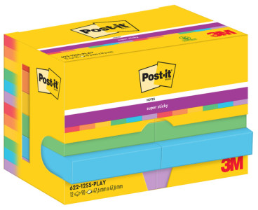 Post-it Bloc-note adhésif Super Sticky Notes, 47,6 x 47,6 mm