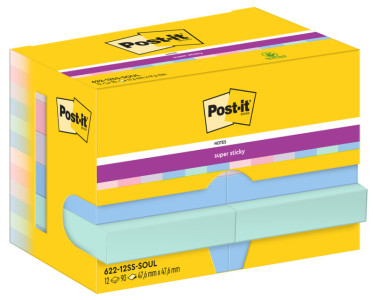 Post-it Bloc-note adhésif Super Sticky Notes, 47,6 x 47,6 mm